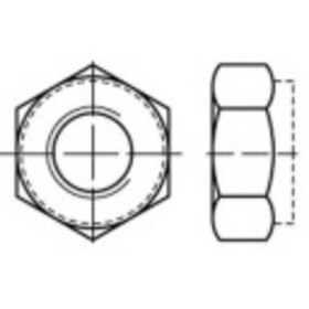 TOOLCRAFT 149249 šestihranné matice s přírubou M12 13023 ocel 100 ks