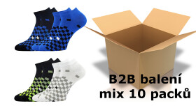 BOMA Ponožky pánské nízké PIKI 41 velkoobchodní balení MIX (10 pack) 39-42, 43-46 27102244