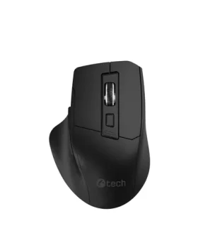 C-TECH Ergo WLM-05 černá / Ergonomická optická bezdrátová myš / 1600 DPI / 6 tlačítek/ 1x AA (8594125012502)