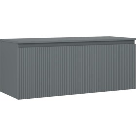 MEXEN/S - Rivel koupelnová skříňka pod umyvadlo 120 cm s deskou, 1 šuplík, reliéf , grafit mat 91A20-12047-1-BFC66