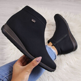Černé zateplené dámské boty Rieker W 98251-00 dámské 36