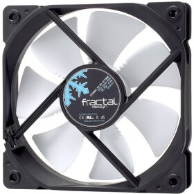 Fractal Design 120mm Dynamic X2 GP PWM bílé lopatky černá / Univerzální ventilátor / 32.2 dB @ 2000 RPM (FD-FAN-DYN-X2-GP12-PWM-WT)