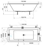 RAVAK - Formy 01 Slim Vana 1700x750 mm, bílá C691300000