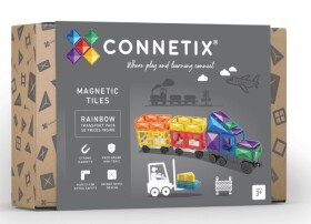 Magnetická stavebnice Connetix - Rainbow Transport Pack (50 ks)