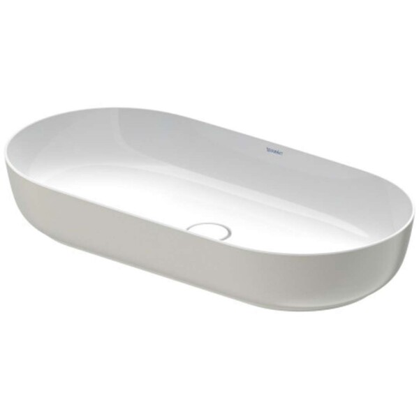 DURAVIT - Luv Umyvadlo na desku, 80x40 cm, bez přepadu, WonderGliss, bílá/matná šedá 03798023001