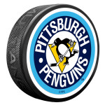 Mustang Puk Pittsburgh Penguins NHL Vintage Striped Textured Puck