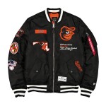 New Era Pánská bunda Baltimore Orioles MLB Alpha Industries MA-1 Bomberjacke Velikost: M