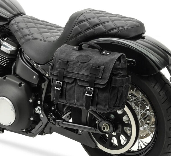 Boční retro brašny Army black