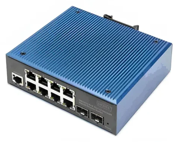 Digitus DN-651157 / Switch / L2 Managed / 8x Gigabit RJ45 + 2x SFP / PoE / DIN lišta (DN-651157)