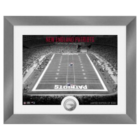 Obraz New England Patriots NFL Art Deco Stadium Silver Coin