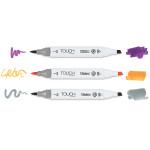 ShinHan Art Designérský fix TOUCH-BRUSH - P88 Purple Grey