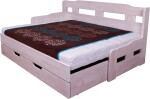 HP-Nábytek Jednolůžko Paris Twin BUK s roštem - rozkládací ROZMĚR: 90 x 200 cm (pravý)