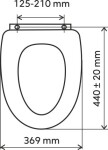 NOVASERVIS - WC sedátko, duroplast černá matná, panty tvrzený plast WC/BLACK