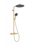 HANSGROHE - Raindance Alive S Puro Sprchový set s termostatem, 21x34 cm, 3 proudy, kartáčovaný bronz 24592140