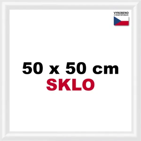 BFHM Plastový rám na puzzle 50x50 cm bílá