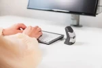 BakkerElkhuizen DXT Precision šedá / Ergonomická myš / RF Wireless + Bluetooth / 2000 DPI / 3 tlačítka (BNEDXTW)