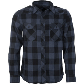 Brandit Košile Check Shirt černá | šedá XL