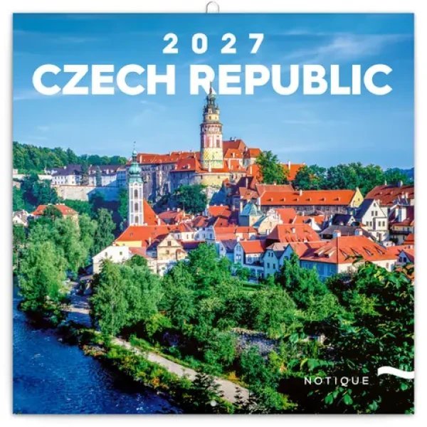 NOTIQUE Poznámkový kalendář Česká republika 2027, 20 x 20 cm (PGP-36985)
