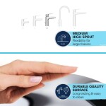 GROHE - QuickFix Start Umyvadlová baterie s výsuvnou koncovkou a výpustí Push-Open, chrom 24205003