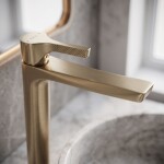 REA - Umyvadlová baterie PREMIUM Maxim Brush Gold High REA-B8951