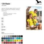Triko pánské 100% bavlna krátký rukáv 4XL-5XL 160g/m2 BASIC Malfini