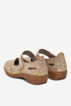 Polobotky Rieker 41399-92 Přírodní kůže (useň) - Lícová