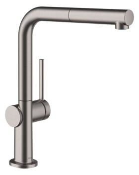 HANSGROHE - Talis M54 Dřezová baterie s výsuvnou koncovkou, kartáčovaný černý chrom 72845340