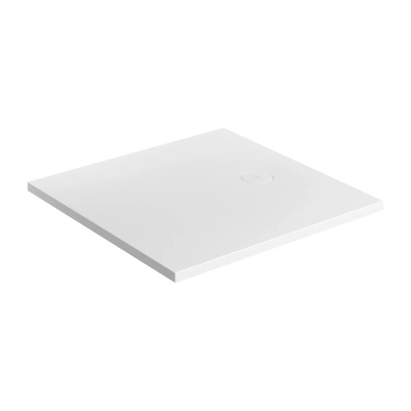 OMNIRES - AQUAROCK kompozitní sprchová vanička protiskluzová, 90 x 90 cm, bílá mat AQUAROCK90-KBM