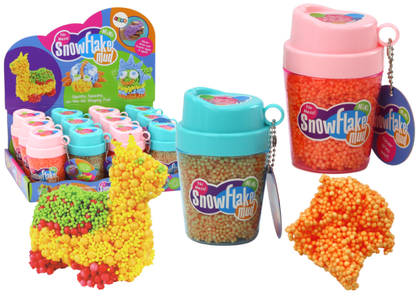 Mamido Squishy kuličky z polystyrenu v kelímku oranžová