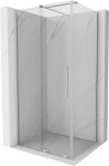 MEXEN/S - Velar sprchový kout, posuvné dveře 120 x 90, transparent, nikl kartáčovaná 871-120-090-01-97