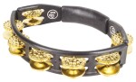 Latin Percussion Cyclops Tambourine Dimpled Brass