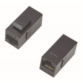 DATACOM Spojka panel UTP 2 x RJ45 (8p8c) Cat5e,přímá,plast, 4241