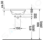 DURAVIT - Architec Umyvadlo bez přepadu, průměr 400 mm, WonderGliss, bílá 04634000001