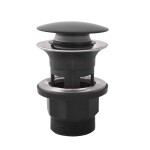 RAV Slezák - Výpusť umyvadlová CLICK-CLACK 5/4", Černá - matná MD0808CMAT MD0808CMAT