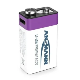 Ansmann Li-ion 9V Block / Akumulátor / 340 mAh / USB-C (14513)