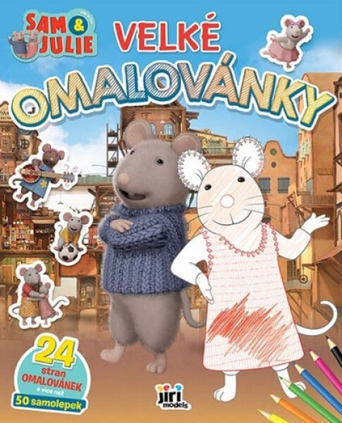 Velké omalovánky Dům myšek Sam Julie