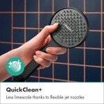 HANSGROHE - Activera S Set sprchové hlavice, tyče a hadice, 2 proudy, EcoSmart+, Water Boost, matná černá 28863670