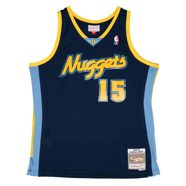 Mitchell & Ness Pánský dres Denver Nuggets NBA Carmelo Anthony #15 2006-07 Swingman - Tmavě modrá Velikost: 2XL