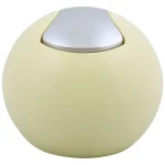 Spirella BOWL MATT mini výklopný odpadkový koš 1 L matný žlutý / plast (7610583203731)