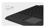 Keysonic KSK-5210ELU černá / Mini klávesnice / Touchpad / USB / LED podsvícení / DE (60948)
