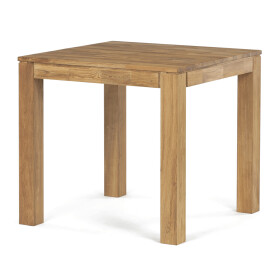 Jídelní stůl 80x80x75 cm, masiv dub bílý, povrchová úprava olejem, nohy 8x8 cm