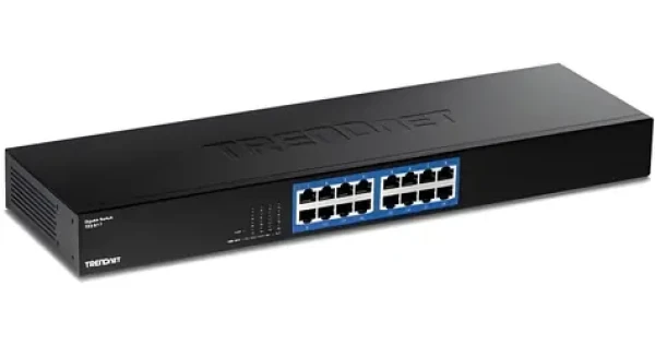 TRENDnet TEG-S17 / Switch / 16x Gigabit RJ-45 / 32 Gbit/s / kovové provedení, 19" rack (TEG-S17)