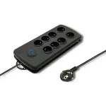 Qoltec 50161 Přepětová ochrana Quick Switch (8 zásuvek) / vypínač / 2.5m (50161-Q)
