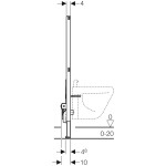 GEBERIT Duofix pro bidet, výška 111.510.00.1