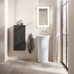 DURAVIT - DuraSquare Umyvadlo 800x470 mm, bez přepadu, s otvorem pro baterii, DuraCeram, WonderGliss, bílá 23538000411