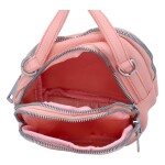 Zajímavá dámská koženková crossbody Kris, růžová