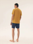 Pánské pyžamo 42600 Sun yellow - HENDERSON žlutá L