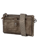 Stylová dámská crossbody kabelka Dina, tmavě béžová