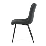 Jídelní židle, šedá, látka, DCL-193 GREY2