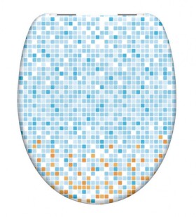 Schütte MOSAIK BLAU-ORANGE | Duroplast, Soft Close 9002560799265